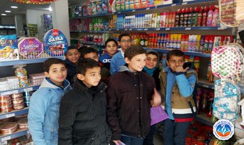 Tawenza school students 2MS practicing quantifiers at supermarket